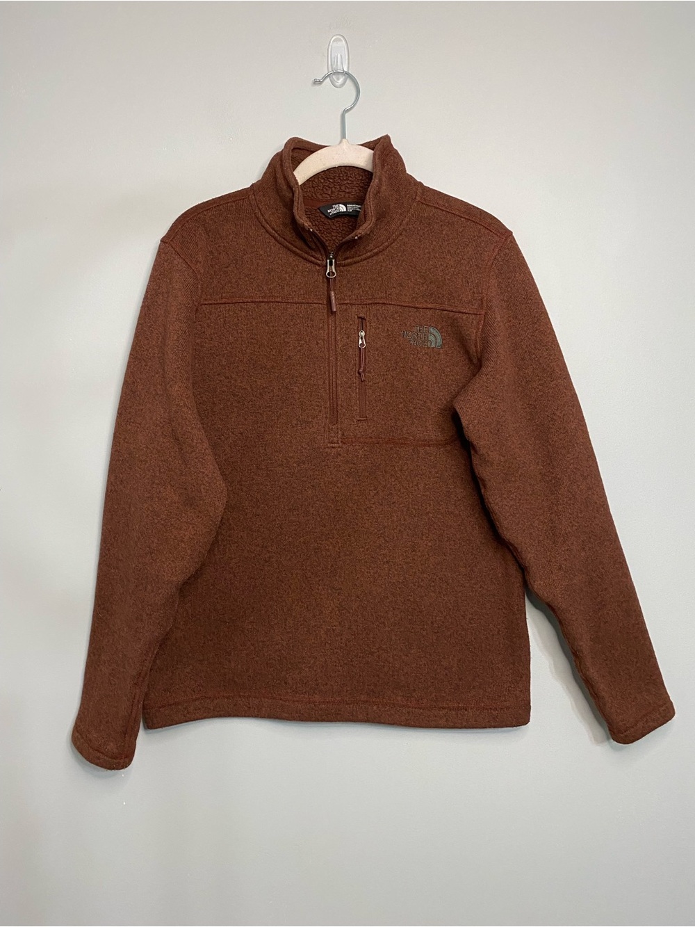 The North Face Gordon Lyons Men’s Brown Quarter-Zip Fleece Pullover men Size S